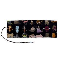 Glitch Glitchen Npc Animals And Characters Pattern Roll Up Canvas Pencil Holder (m) by WetdryvacsLair