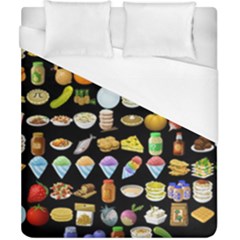 Glitch Glitchen Food Pattern Two Duvet Cover (california King Size) by WetdryvacsLair