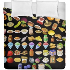 Glitch Glitchen Food Pattern Two Duvet Cover Double Side (king Size) by WetdryvacsLair