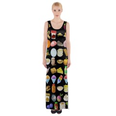 Glitch Glitchen Food Pattern Two Thigh Split Maxi Dress by WetdryvacsLair