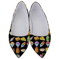 Glitch Glitchen Food Pattern Two Women s Low Heels by WetdryvacsLair