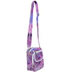 Flowing Marbling Patterns Shoulder Strap Belt Bag by kaleidomarblingart