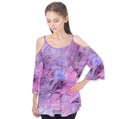 Flowing Marbling Patterns Flutter Tees