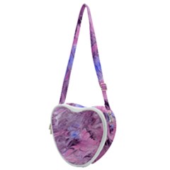 Flowing Marbling Patterns Heart Shoulder Bag