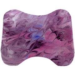 Flowing Marbling Patterns Head Support Cushion by kaleidomarblingart