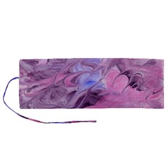 Flowing Marbling Patterns Roll Up Canvas Pencil Holder (m)