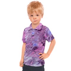 Flowing Marbling Patterns Kids  Polo Tee