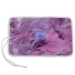 Flowing Marbling Patterns Pen Storage Case (l) by kaleidomarblingart