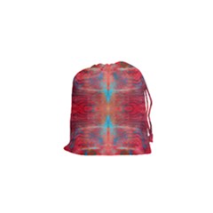 Red Flames Repeats Drawstring Pouch (xs)