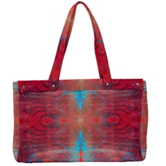 Red Flames Repeats Canvas Work Bag