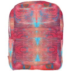 Red Flames Repeats Full Print Backpack