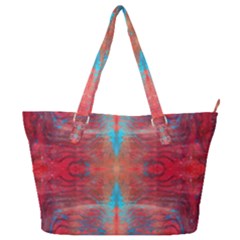 Red Flames Repeats Full Print Shoulder Bag