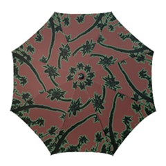 Tropical Style Floral Motif Print Pattern Golf Umbrellas