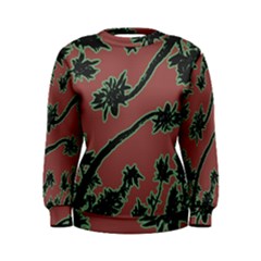 Tropical Style Floral Motif Print Pattern Women s Sweatshirt