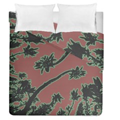 Tropical Style Floral Motif Print Pattern Duvet Cover Double Side (queen Size) by dflcprintsclothing