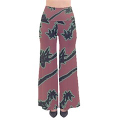 Tropical Style Floral Motif Print Pattern So Vintage Palazzo Pants by dflcprintsclothing