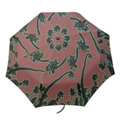 Tropical Style Floral Motif Print Pattern Folding Umbrellas by dflcprintsclothing