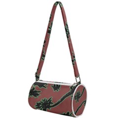 Tropical Style Floral Motif Print Pattern Mini Cylinder Bag by dflcprintsclothing