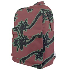 Tropical Style Floral Motif Print Pattern Classic Backpack