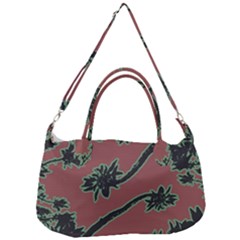 Tropical Style Floral Motif Print Pattern Removal Strap Handbag by dflcprintsclothing