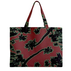 Tropical Style Floral Motif Print Pattern Zipper Mini Tote Bag by dflcprintsclothing