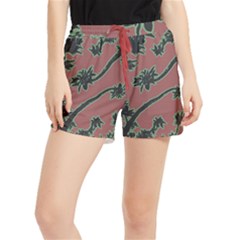 Tropical Style Floral Motif Print Pattern Runner Shorts by dflcprintsclothing