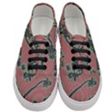 Tropical Style Floral Motif Print Pattern Women s Classic Low Top Sneakers View1