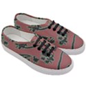 Tropical Style Floral Motif Print Pattern Women s Classic Low Top Sneakers View3