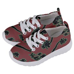 Tropical Style Floral Motif Print Pattern Kids  Lightweight Sports Shoes