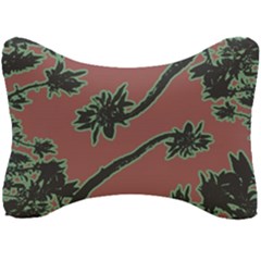 Tropical Style Floral Motif Print Pattern Seat Head Rest Cushion by dflcprintsclothing