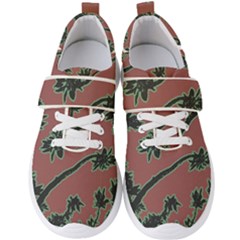 Tropical Style Floral Motif Print Pattern Men s Velcro Strap Shoes by dflcprintsclothing