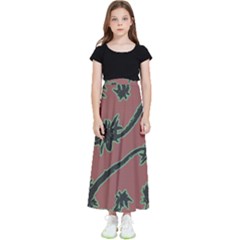 Tropical Style Floral Motif Print Pattern Kids  Skirt