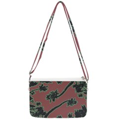 Tropical Style Floral Motif Print Pattern Double Gusset Crossbody Bag by dflcprintsclothing