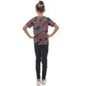 Tropical Style Floral Motif Print Pattern Kids  Mesh Piece Tee View2