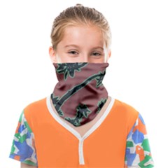 Tropical Style Floral Motif Print Pattern Face Covering Bandana (kids)