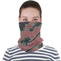 Tropical Style Floral Motif Print Pattern Face Seamless Bandana (adult)