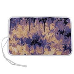 Purple And Yellow Abstract Pen Storage Case (m) by Dazzleway