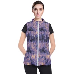 Purple And Yellow Abstract Women s Puffer Vest by Dazzleway