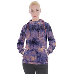 Purple And Yellow Abstract Women s Hooded Pullover by Dazzleway