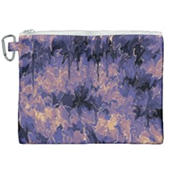 Purple And Yellow Abstract Canvas Cosmetic Bag (xxl) by Dazzleway