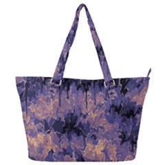 Purple And Yellow Abstract Full Print Shoulder Bag by Dazzleway