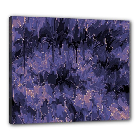 Purple And Yellow Abstract Canvas 24  X 20  (stretched) by Dazzleway