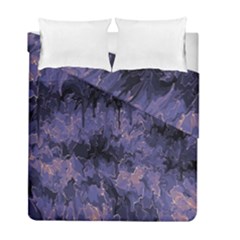 Purple And Yellow Abstract Duvet Cover Double Side (full/ Double Size) by Dazzleway