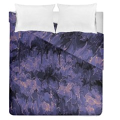 Purple And Yellow Abstract Duvet Cover Double Side (queen Size) by Dazzleway