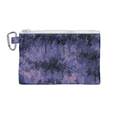 Purple And Yellow Abstract Canvas Cosmetic Bag (medium) by Dazzleway