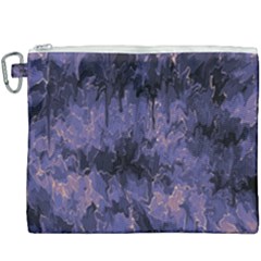 Purple And Yellow Abstract Canvas Cosmetic Bag (xxxl) by Dazzleway