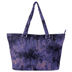 Purple And Yellow Abstract Full Print Shoulder Bag by Dazzleway