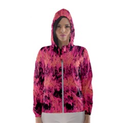 Pink Abstract Women s Hooded Windbreaker by Dazzleway