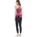 Pink abstract Flowy Camisole Tank Top View2