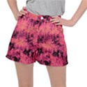 Pink abstract Ripstop Shorts View1